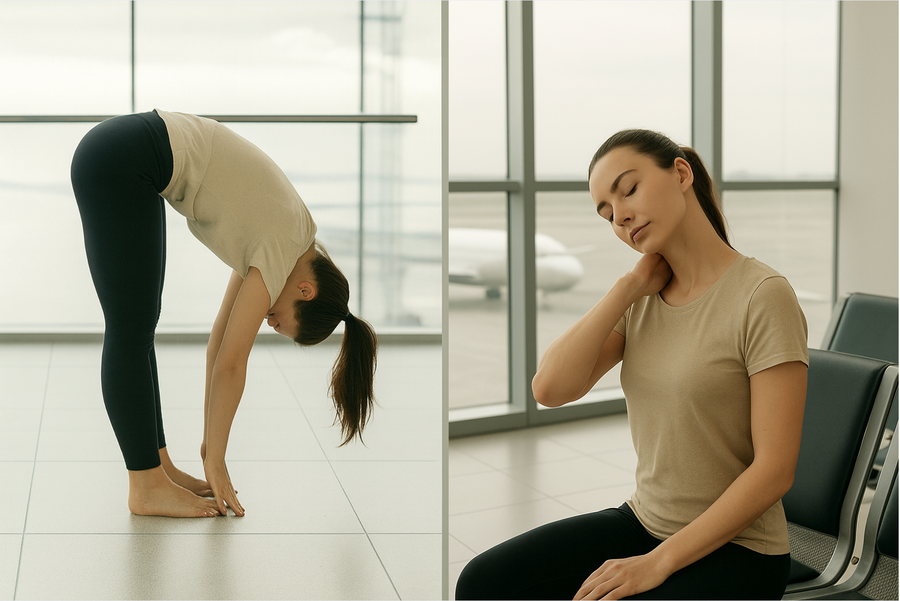 Move a Little, Feel a Lot Better: Stretching & Mini Workouts During Airport Layovers
