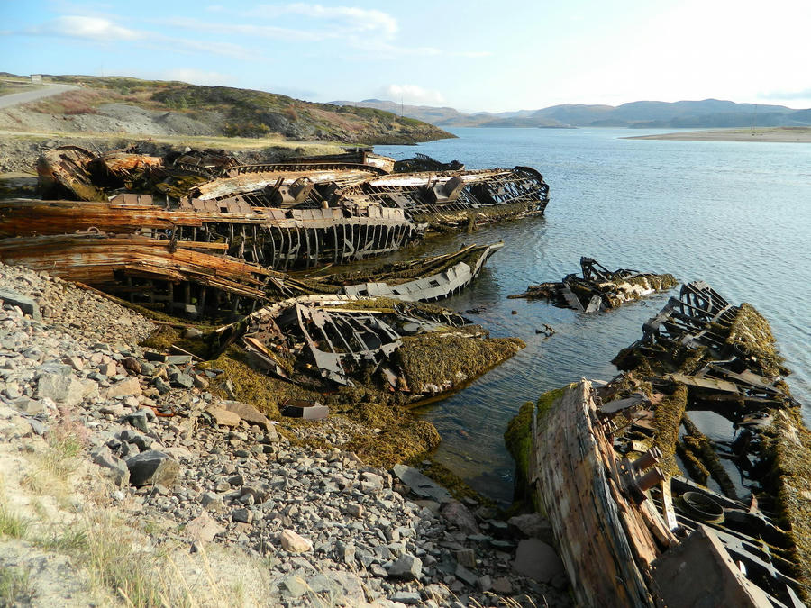 Teriberka on the Barents Sea