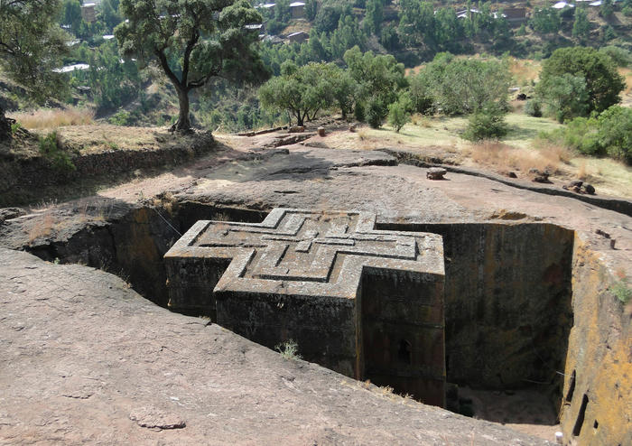 Nomadic Days - A rock-hewn church in Lalibela Nomadic Days - A rock-hewn church in Lalibela