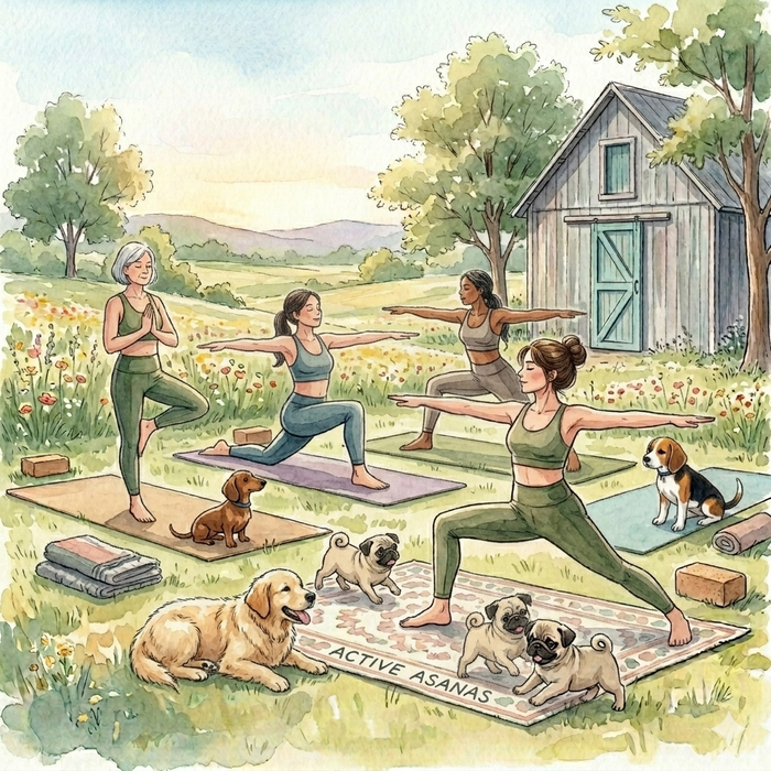 Animal Yoga Explained: Puppy Yoga, Goat Yoga, Horse Meditation & the Rise of Soft Wellness